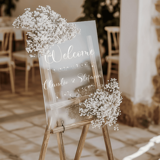 Insegna Matrimonio in plexiglas